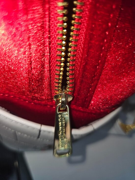 Loungefly Disney Beauty & The Beast Stained Glass & Red Velvet Backpack NWOT